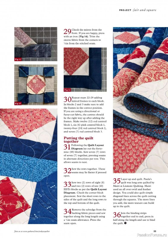Коллекция проектов для рукодельниц в журнале «Todays Quilter №126 2025»