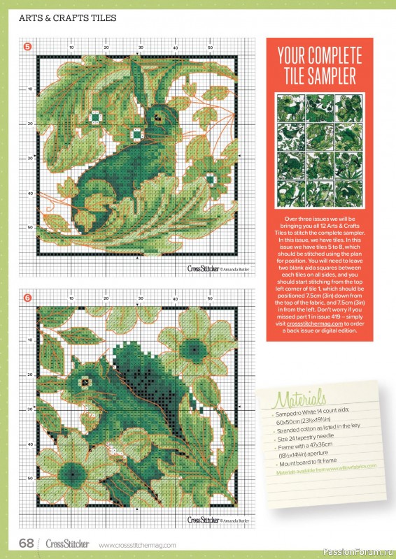 Коллекция вышивки в журнале «CrossStitcher №420 2025»