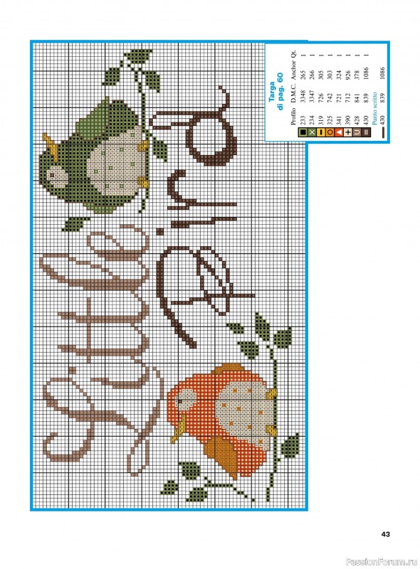 Коллекция вышивки в журнале &laquo;Profilo Punto Croce Bebe №1 2026&raquo;