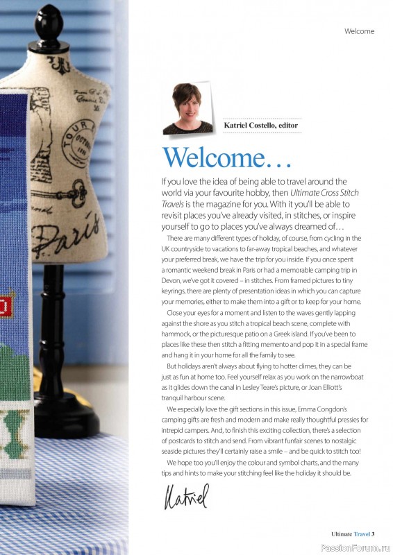 Коллекция вышивки в журнале &laquo;Ultimate Cross Stitch Travel 2026&raquo;