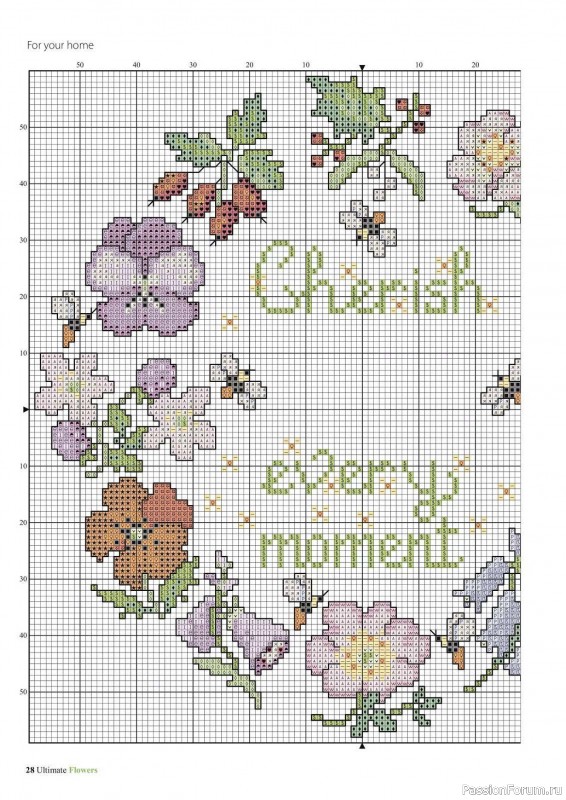 Коллекция вышивки в журнале «Ultimate CrossStitch Flowers - 2025»