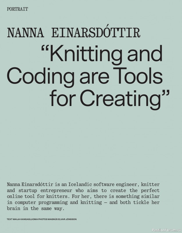 Вязаные модели в журнале «Laine Magazine №24 2025 Spring»