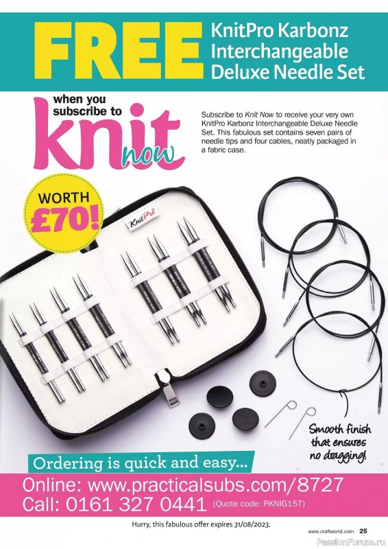 Вязаные проекты спицами в журнале «Knit Now №157 2023»