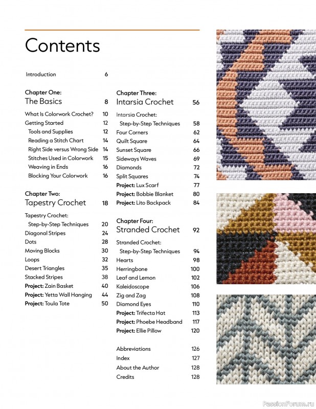 Вязаные проекты в книге «Modern Guide to Colorwork Crochet».