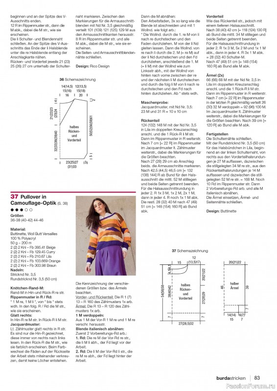 Вязаные проекты в журнале «Burda Stricken №1 2026»
