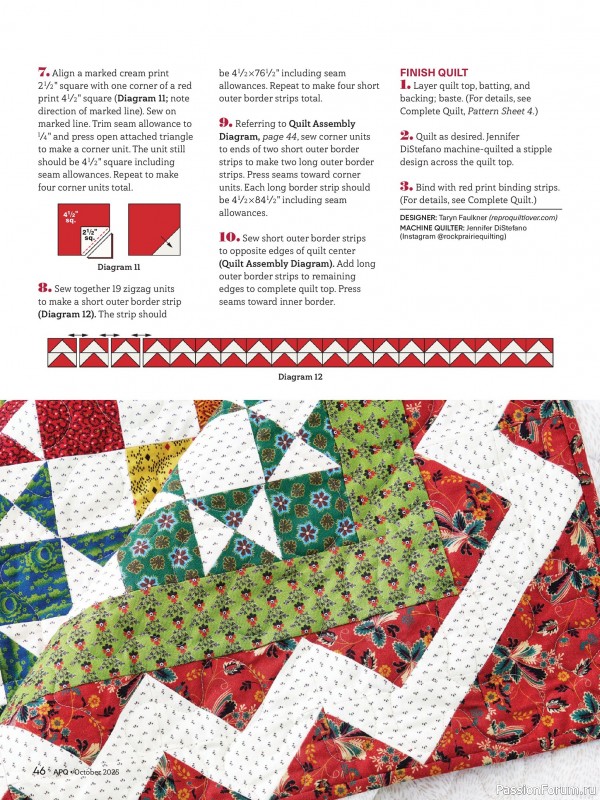 Коллекция проектов для рукодельниц в журнале «American Patchwork & Quilting №196 2025»