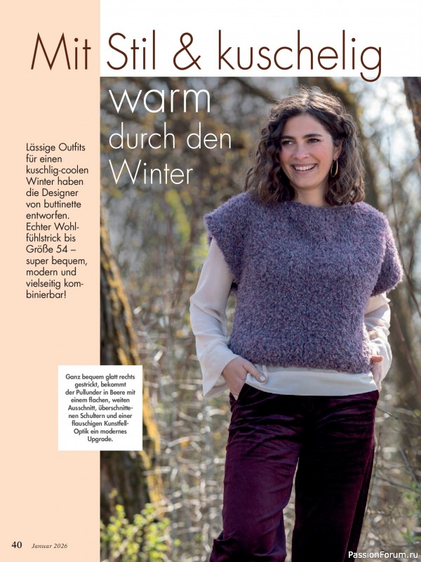 Коллекция проектов для рукодельниц в журнале «Anna Germany №1 2026»