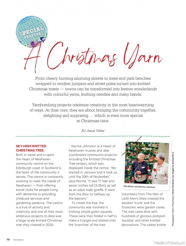 Коллекция проектов для рукодельниц в журнале «Australian Homespun №228 2025»