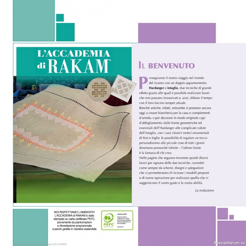 Коллекция проектов для рукодельниц в журнале «L'Accademia di Rakam №2 2023»