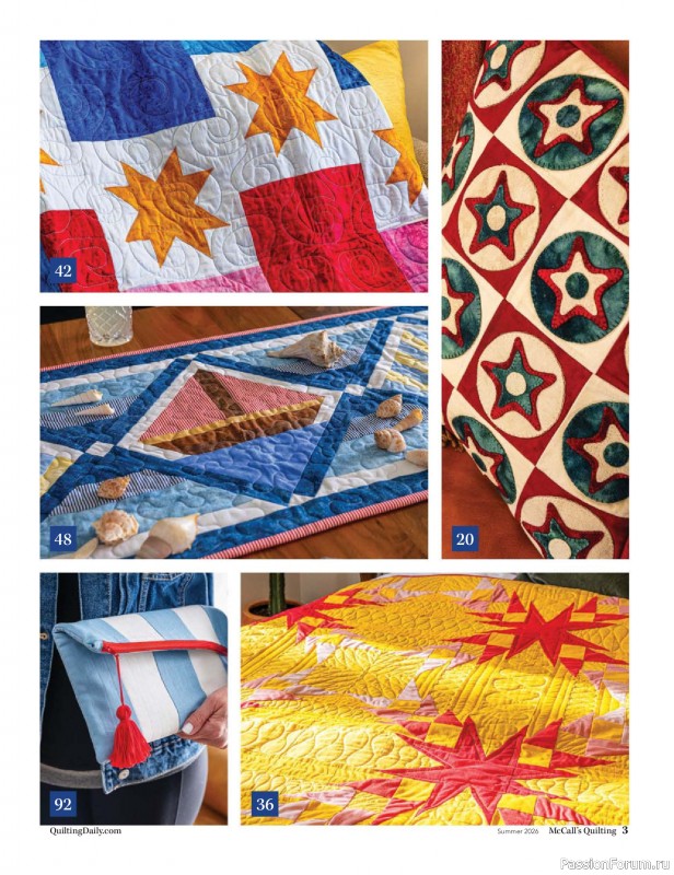 Коллекция проектов для рукодельниц в журнале &laquo;McCall's Quilting - Summer 2026&raquo;