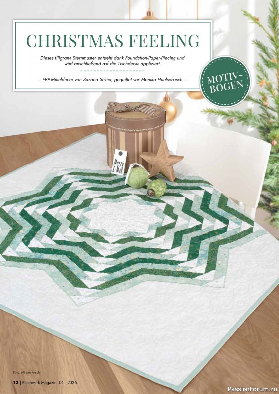 Коллекция проектов для рукодельниц в журнале «Patchwork das Magazin №1 2026»