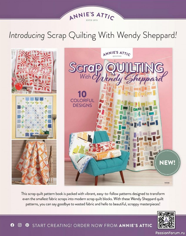 Коллекция проектов для рукодельниц в журнале «Quilter's World Special Edition - Christmas 2025»