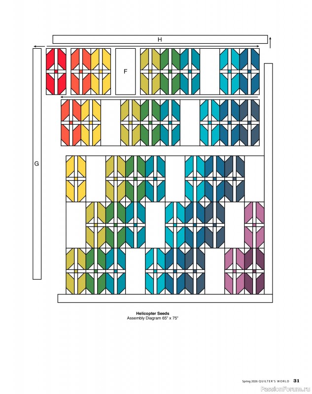 Коллекция проектов для рукодельниц в журнале «Quilter's World - Spring 2026»