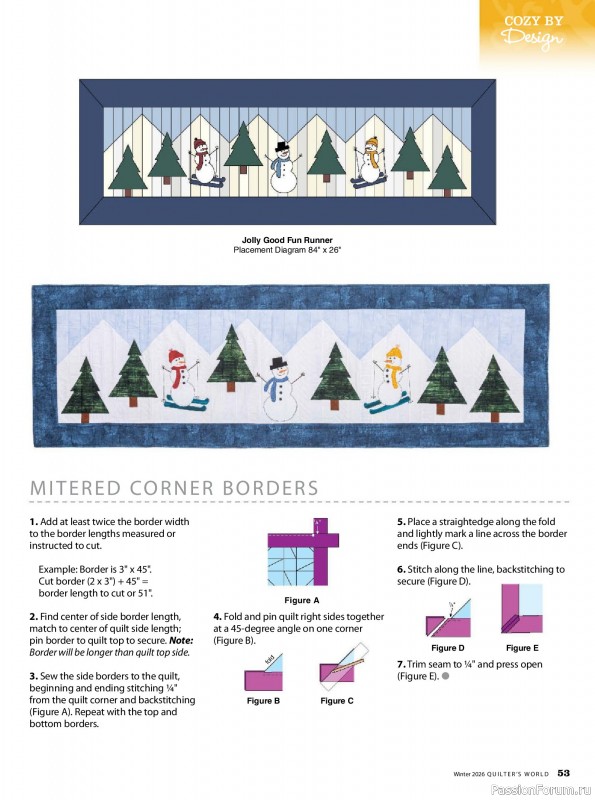 Коллекция проектов для рукодельниц в журнале «Quilter's World - Winter 2026»