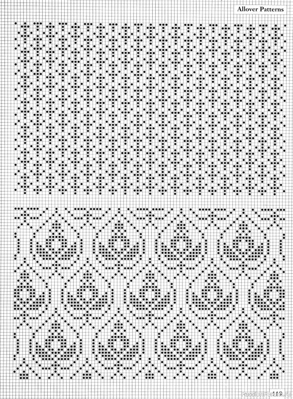 Коллекция узоров в книге «Charts for Colour Knitting». Продолжение