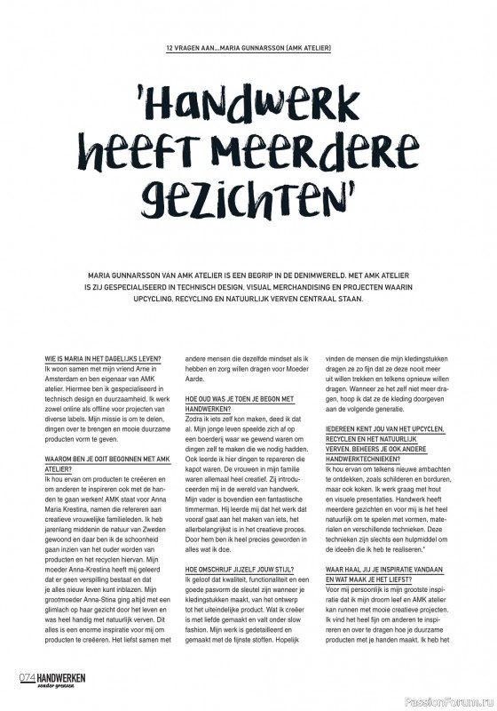 Новые техники рукоделия в журнале «Handwerken Zonder Grenzen №231 2022»