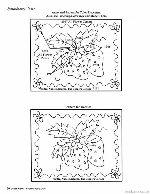 Новые техники рукоделия в журнале «Punch Needle & Primitive Stitcher-Spring 2022»