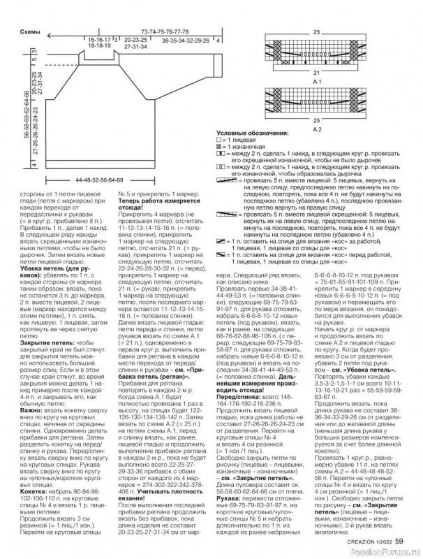 Вязаные модели для всей семьи в журнале "Creazion №1 2022"