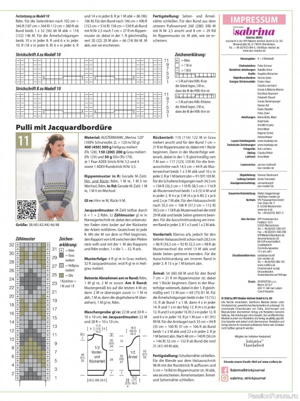 Вязаные модели в журнале &laquo;Sabrina №2 2026 Germany&raquo;