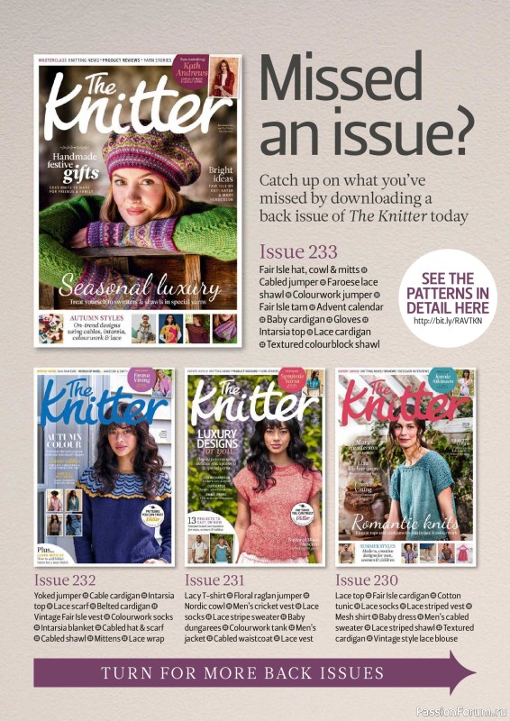 Вязаные проекты спицами в журнале &laquo;The Knitter №234 2026&raquo;