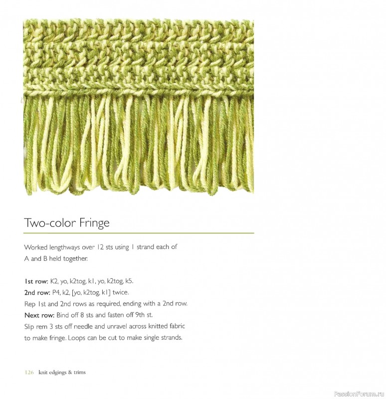 Вязаные проекты в книге &laquo;Knit Edgings & Trims 150 Stitches&raquo;.