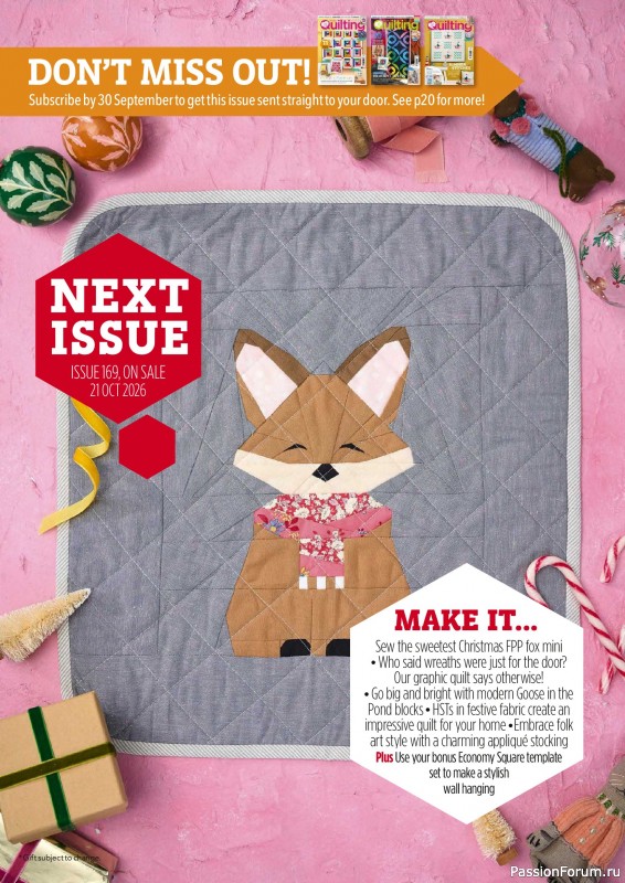 Коллекция проектов для рукодельниц в журнале «Love Patchwork & Quilting №168 2026»