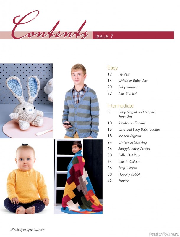 Вязаные модели для детей в журнале «Knitting Baby & Beyond №7 2025»