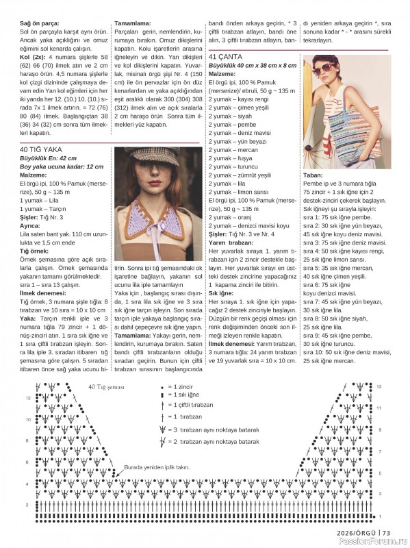 Вязаные модели в журнале &laquo;Burda Orgu №1 2026&raquo;
