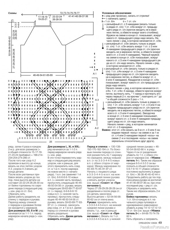 Вязаные модели в журнале «Creazion №1 2024»