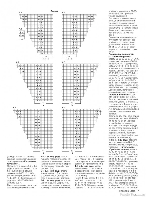 Вязаные модели в журнале «Creazion №4 2025»