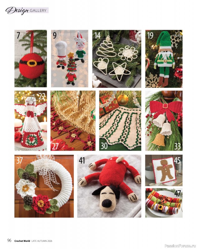 Вязаные проекты крючком в журнале &laquo;Crochet World Specials - Late Autumn 2026&raquo;