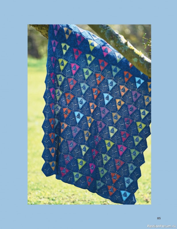 Вязаные проекты в книге «Block-by-Block Blankets and Afghans».
