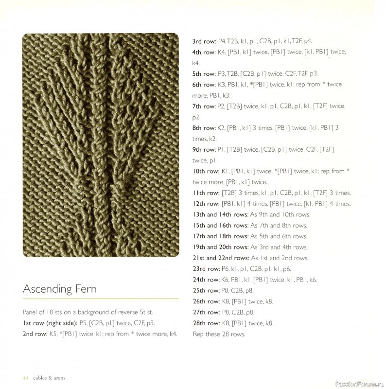 Вязаные проекты в книге &laquo;Cables & Aran Stitches-250 to Knit&raquo;