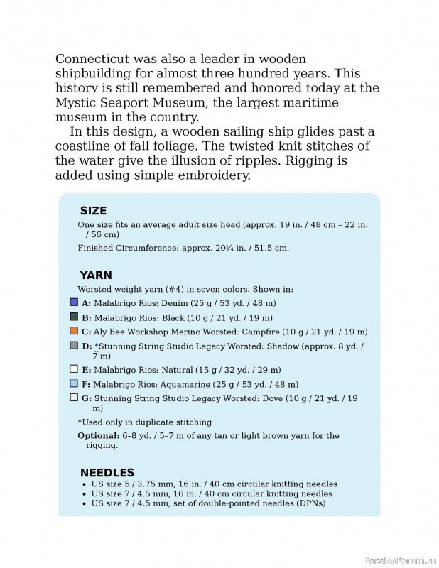 Вязаные проекты в книге «Knitting the U.S.A.». Часть 1