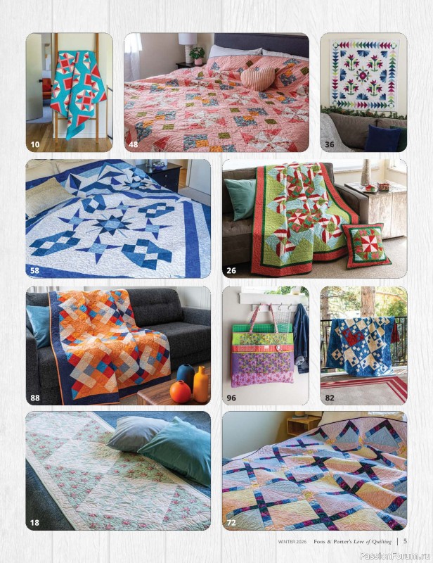 Коллекция проектов для рукодельниц в журнале «Fons & Porter's Love of Quilting - Winter 2026»