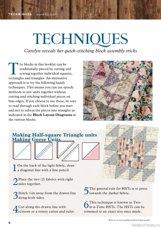 Коллекция проектов для рукодельниц в журнале «Todays Quilter №135 2025»