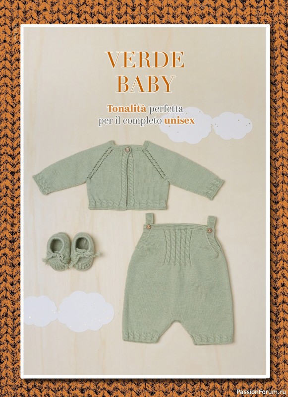 Вязаные модели для детей в журнале «Piu Maglia Bebe №4 2025»