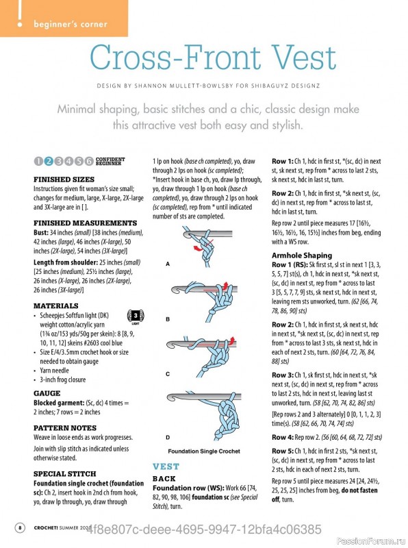 Вязаные модели крючком в журнале «Crochet! - Summer 2022»