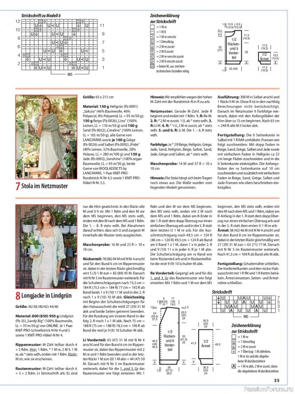 Вязаные модели в журнале «Sabrina №6 2022 Germany»