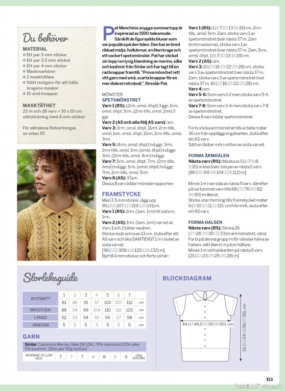 Вязаные проекты в журнале &laquo;Inspirerande handarbete - April 2026&raquo;