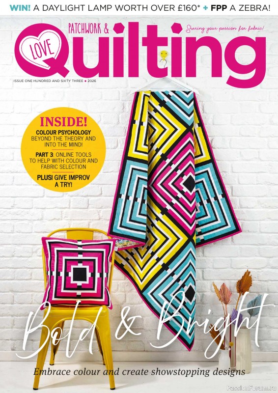 Коллекция проектов для рукодельниц в журнале &laquo;Love Patchwork & Quilting №163 2026&raquo;