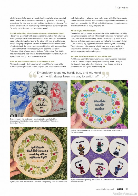 Коллекция проектов для рукодельниц в журнале «Stitch Magazine №158 2025»