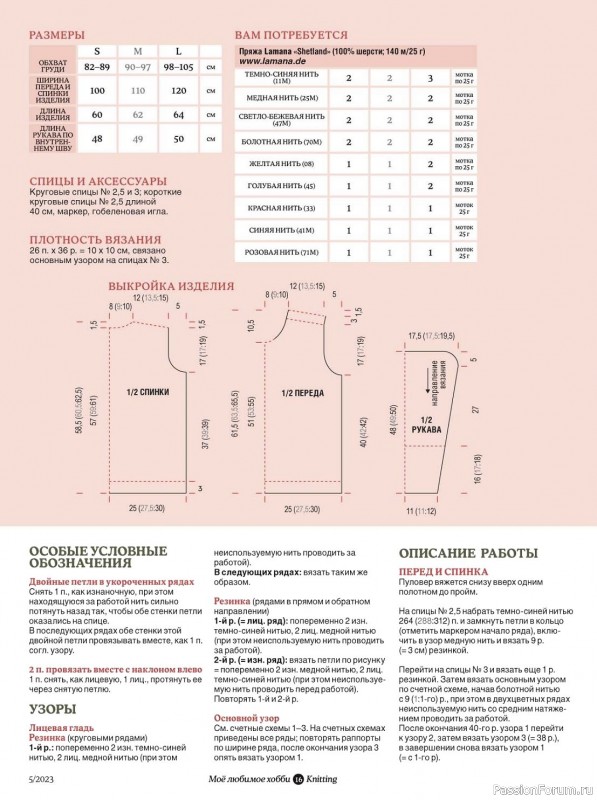 Вязаные модели в журнале «Knitting. Вязание №1 2023»