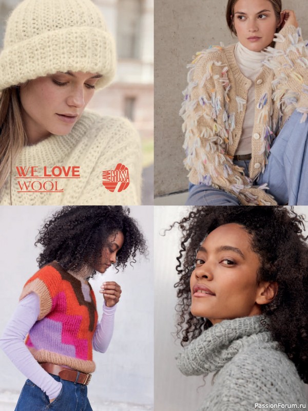 Вязаные модели в журнале «Sabrina №12 2025 German»