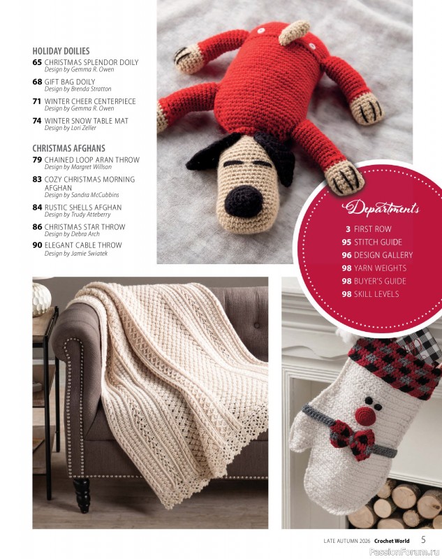 Вязаные проекты крючком в журнале &laquo;Crochet World Specials - Late Autumn 2026&raquo;