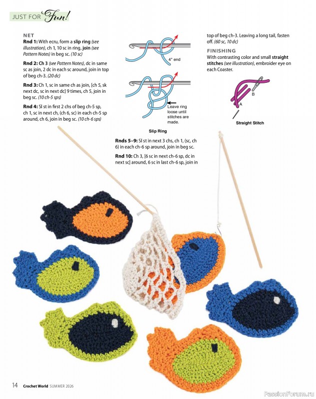 Вязаные проекты крючком в журнале &laquo;Crochet World - Summer 2026&raquo;