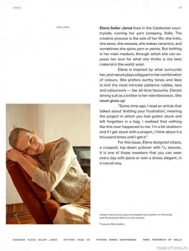 Вязаные проекты крючком в журнале «Laine Magazine №17 2023»