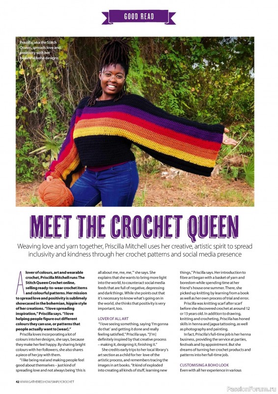 Вязаные проекты крючком в журнале «Simply Crochet №150 2024»