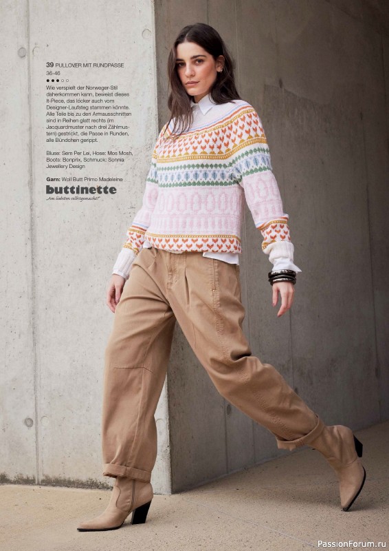 Вязаные проекты в журнале «Burda Stricken №1 2026»