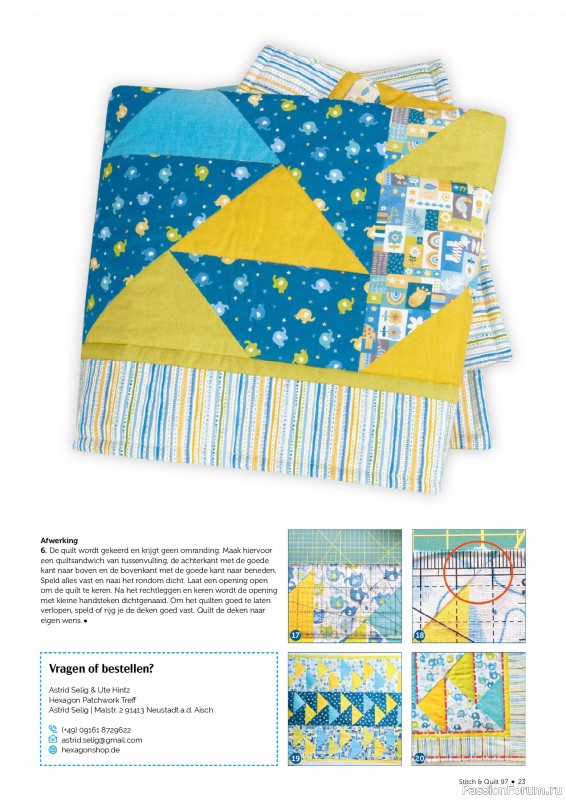Коллекция проектов для рукодельниц в журнале «Stitch & Quilt №97 2026»